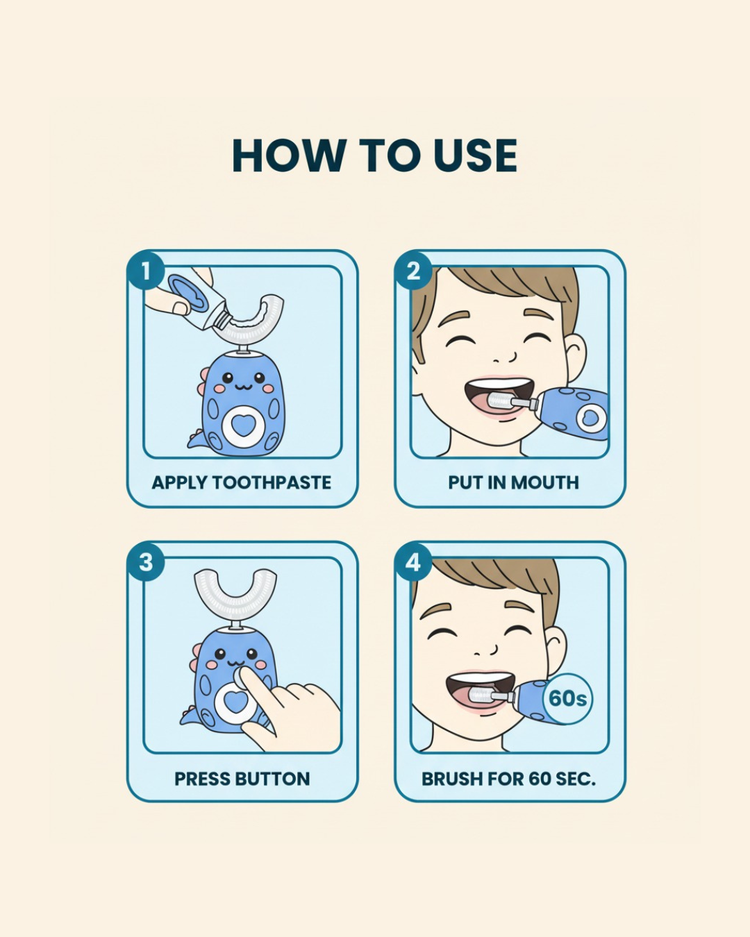 BABUBS™ 360° U-Shaped Electric Toothbrush