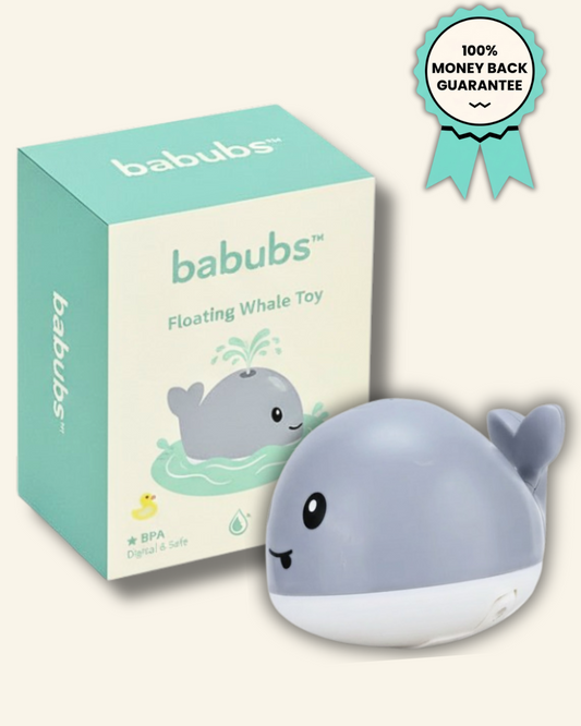 BABUBS™ - Light-Up Gray Whale Bath Toy